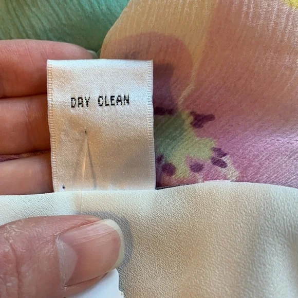 NEW Bob Mackie silk pastel floral blouse 12P - Picture 10 of 10